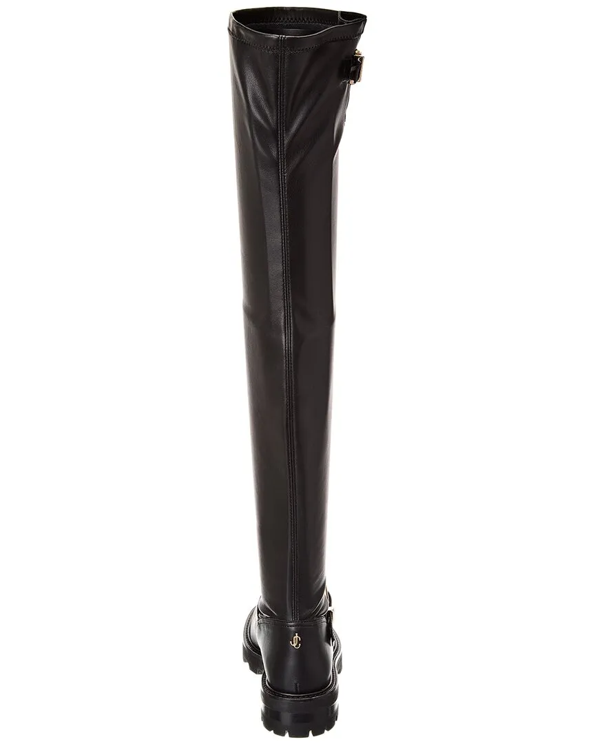 Jimmy Choo Biker II Stiefel Über-dem-Knie Schuhe_Jimmy-Choo