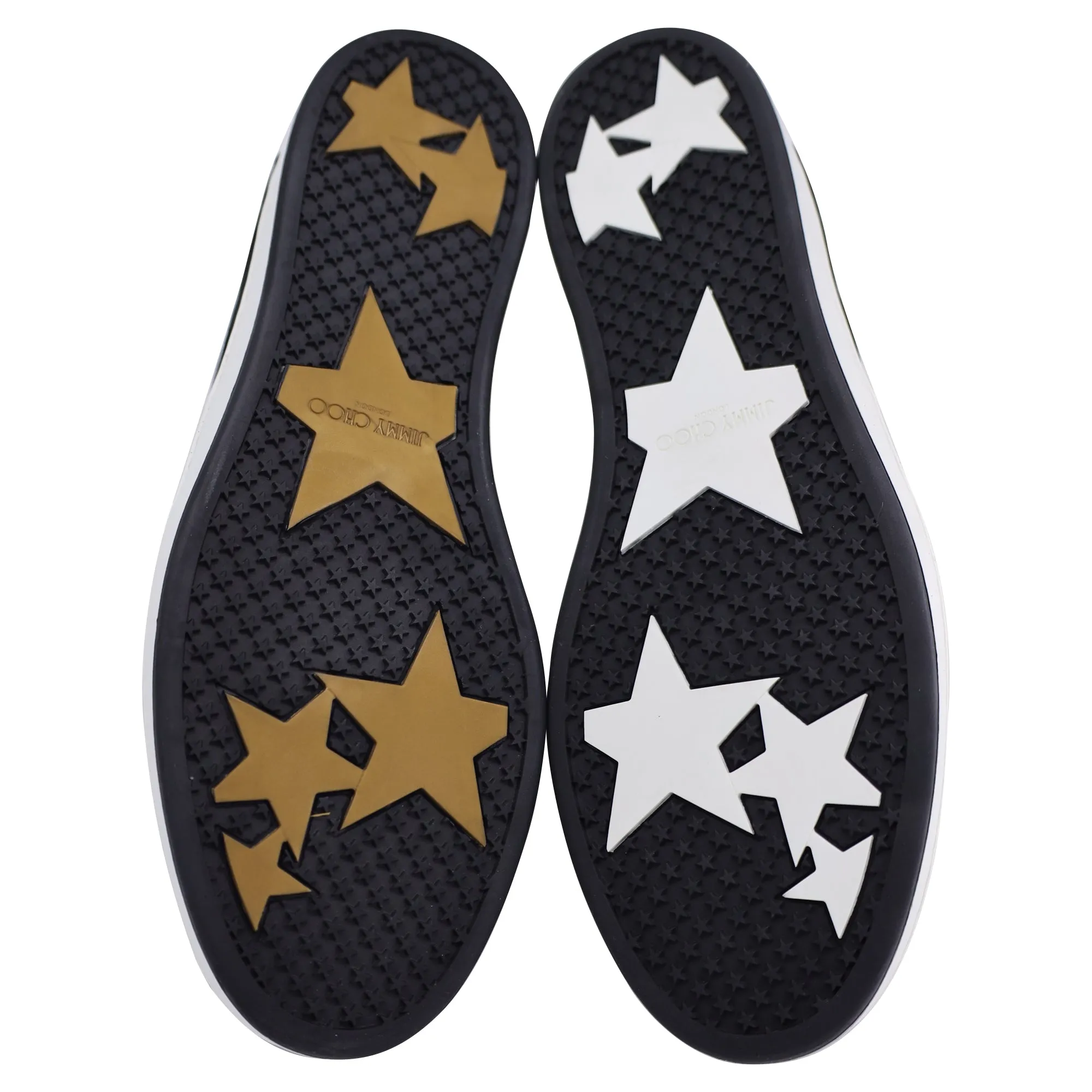 Jimmy Choo Miami Sneaker mit Glitzer-Einsätzen in Schwarz Wildleder_Jimmy-Choo