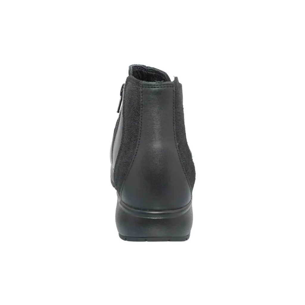 Joya London II Chelsea-Stiefel für Damen aus Veloursleder in Vollrindleder