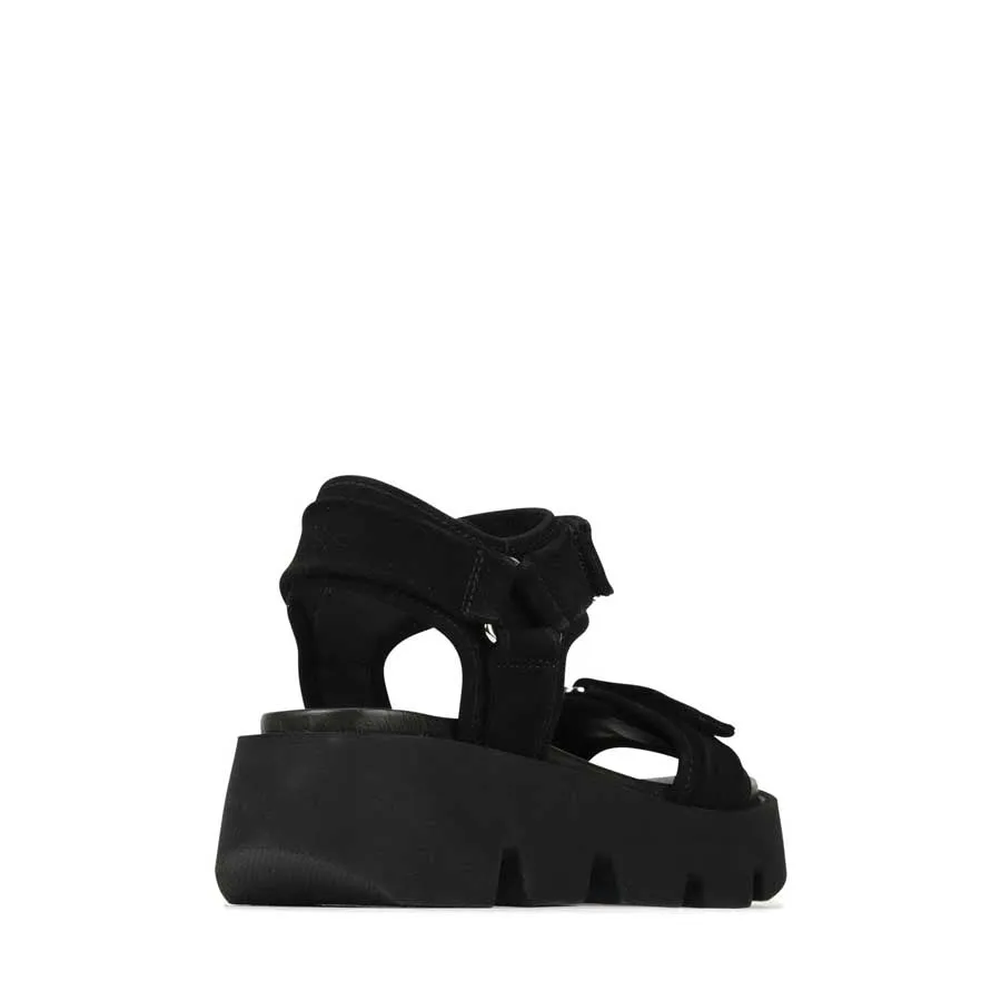 KAIDA SUEDE PLATFORM SANDALEN