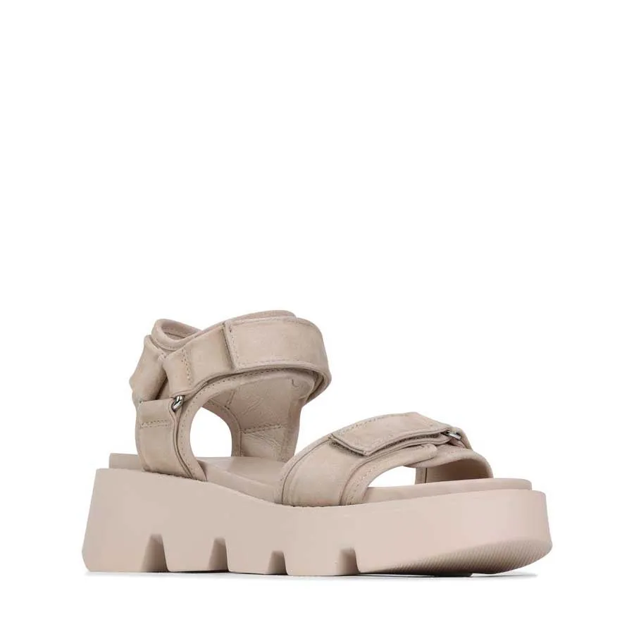KAIDA SUEDE PLATFORM SANDALEN