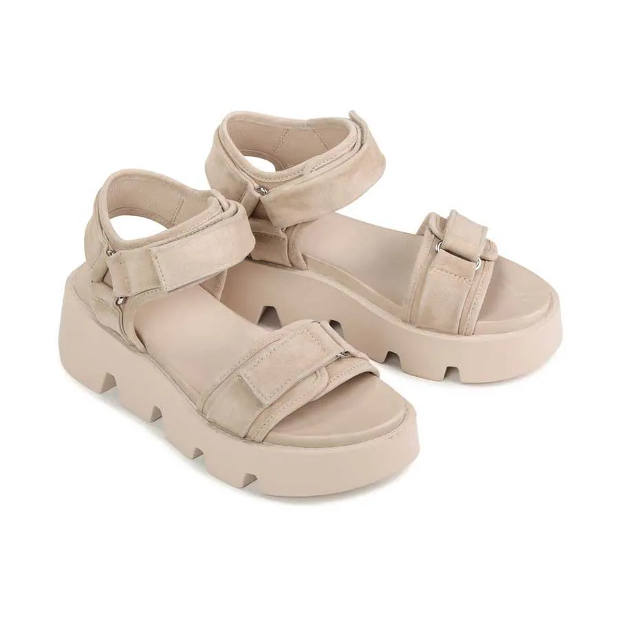 KAIDA SUEDE PLATFORM SANDALEN