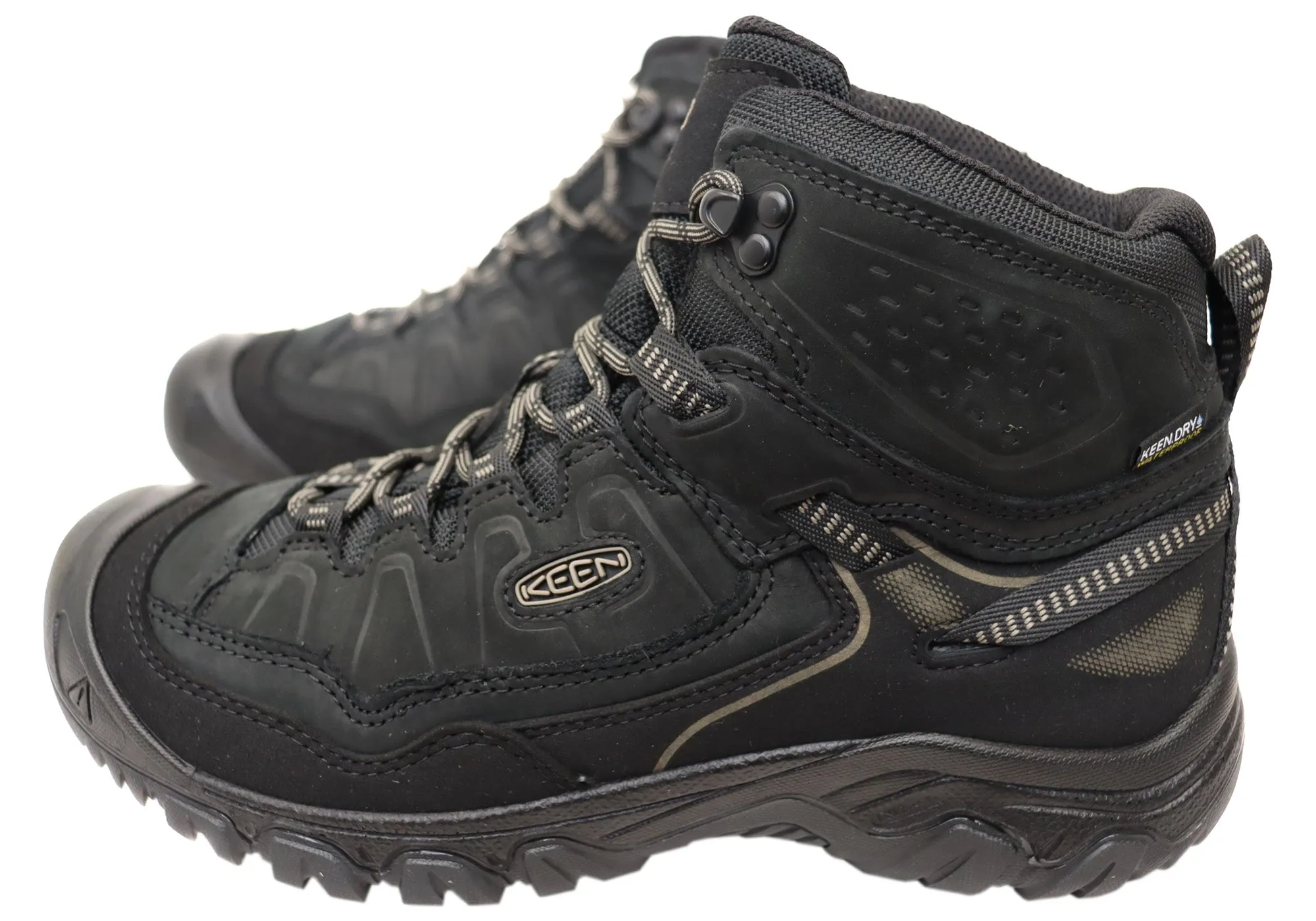 Keen Herren Targhee IV Mid Wasserdichte Wanderstiefel Triple Black Keen Schuhe