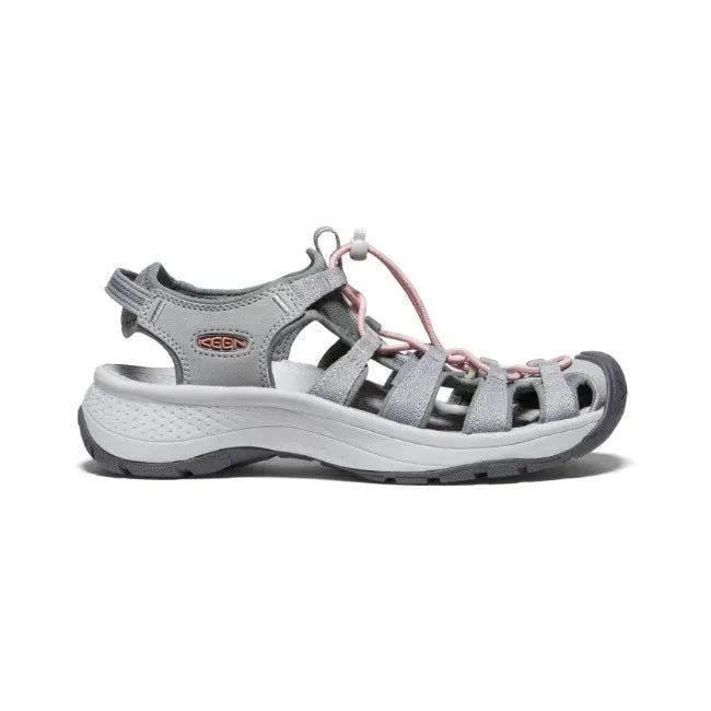 Keen Schuhe Astoria West Sandale Grau/Koralle