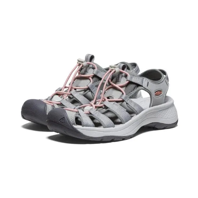 Keen Schuhe Astoria West Sandale Grau/Koralle