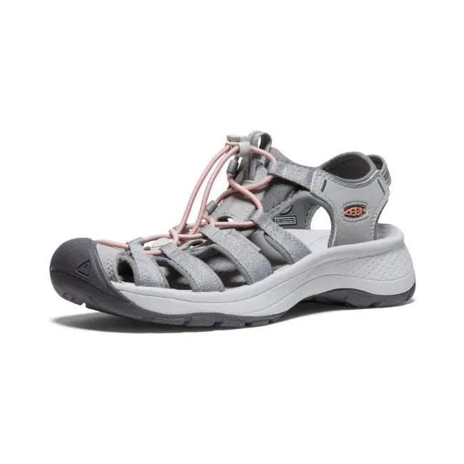 Keen Schuhe Astoria West Sandale Grau/Koralle