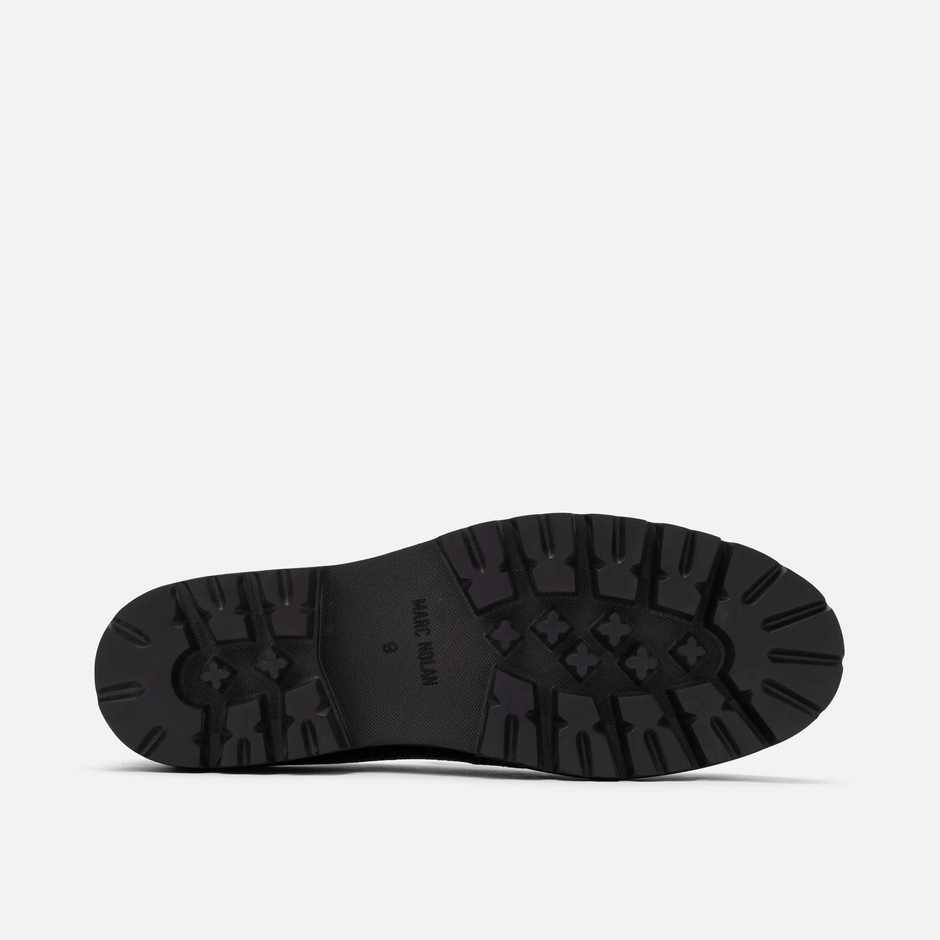 Kodone 'Scribble' Schwarze Leder-Penny-Loafer