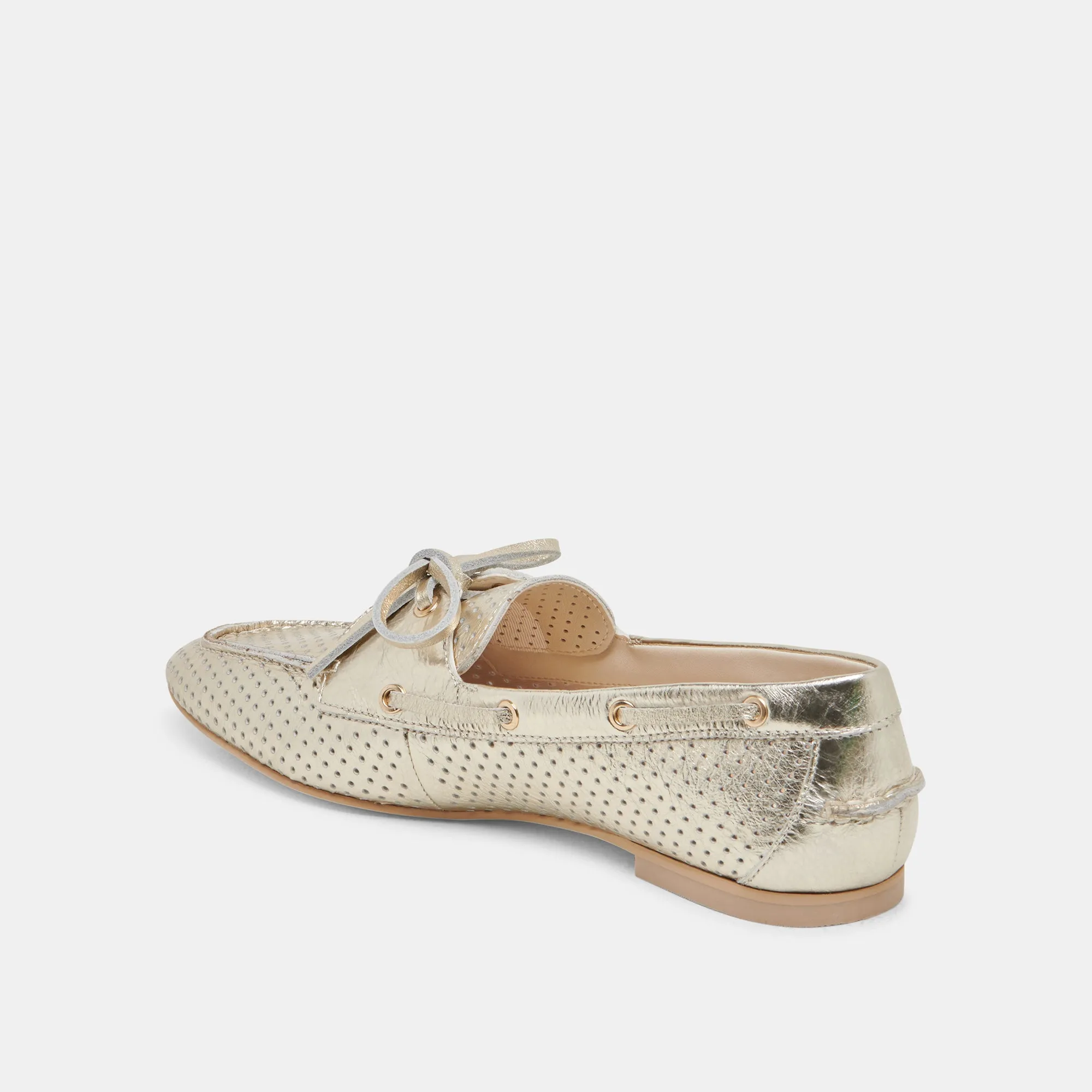 LAKIN LOAFERS PLATINUM PERFORIERTES LEDER