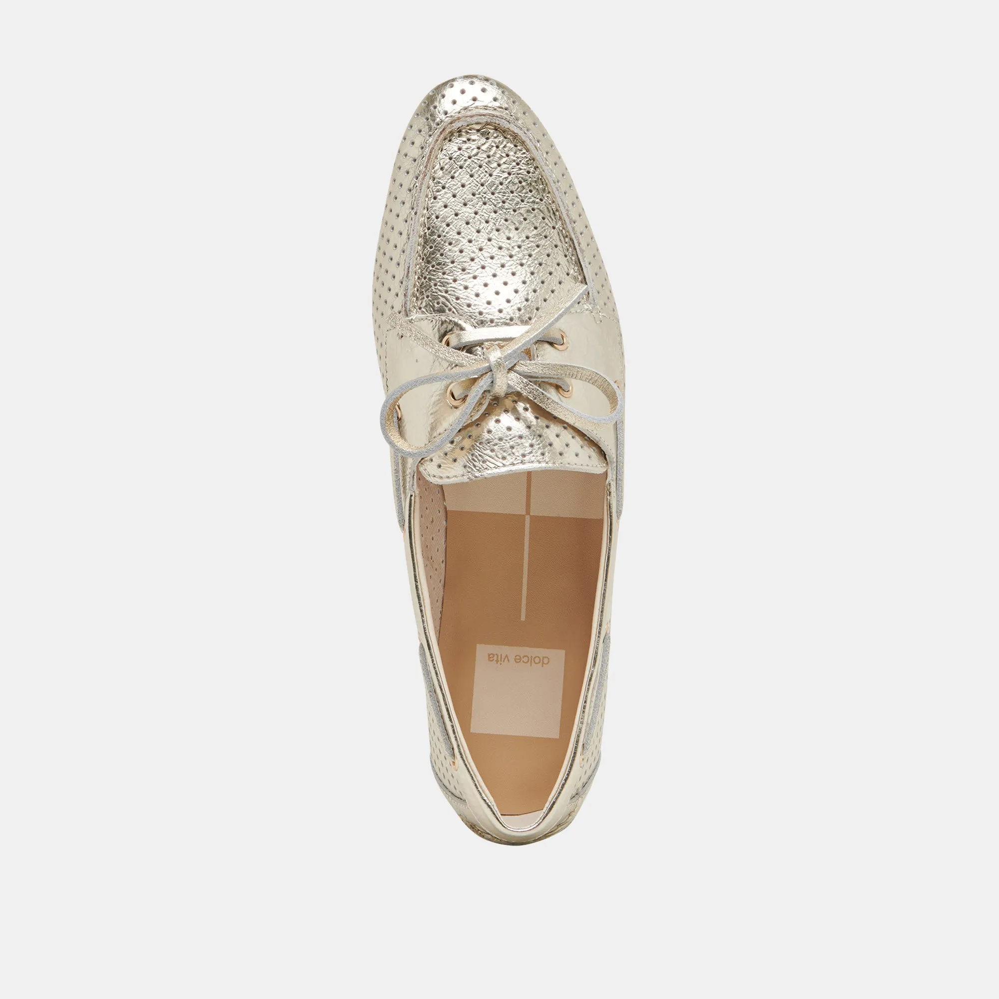 LAKIN LOAFERS PLATINUM PERFORIERTES LEDER