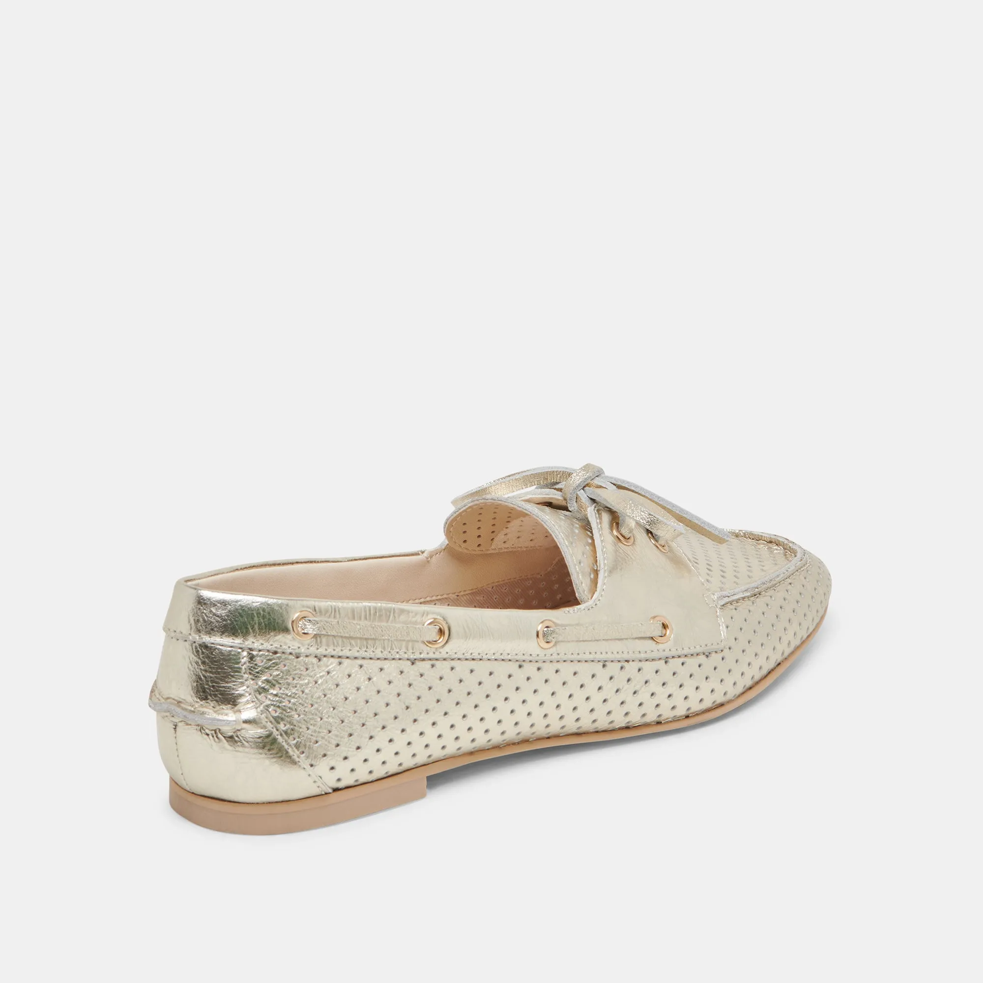 LAKIN LOAFERS PLATINUM PERFORIERTES LEDER