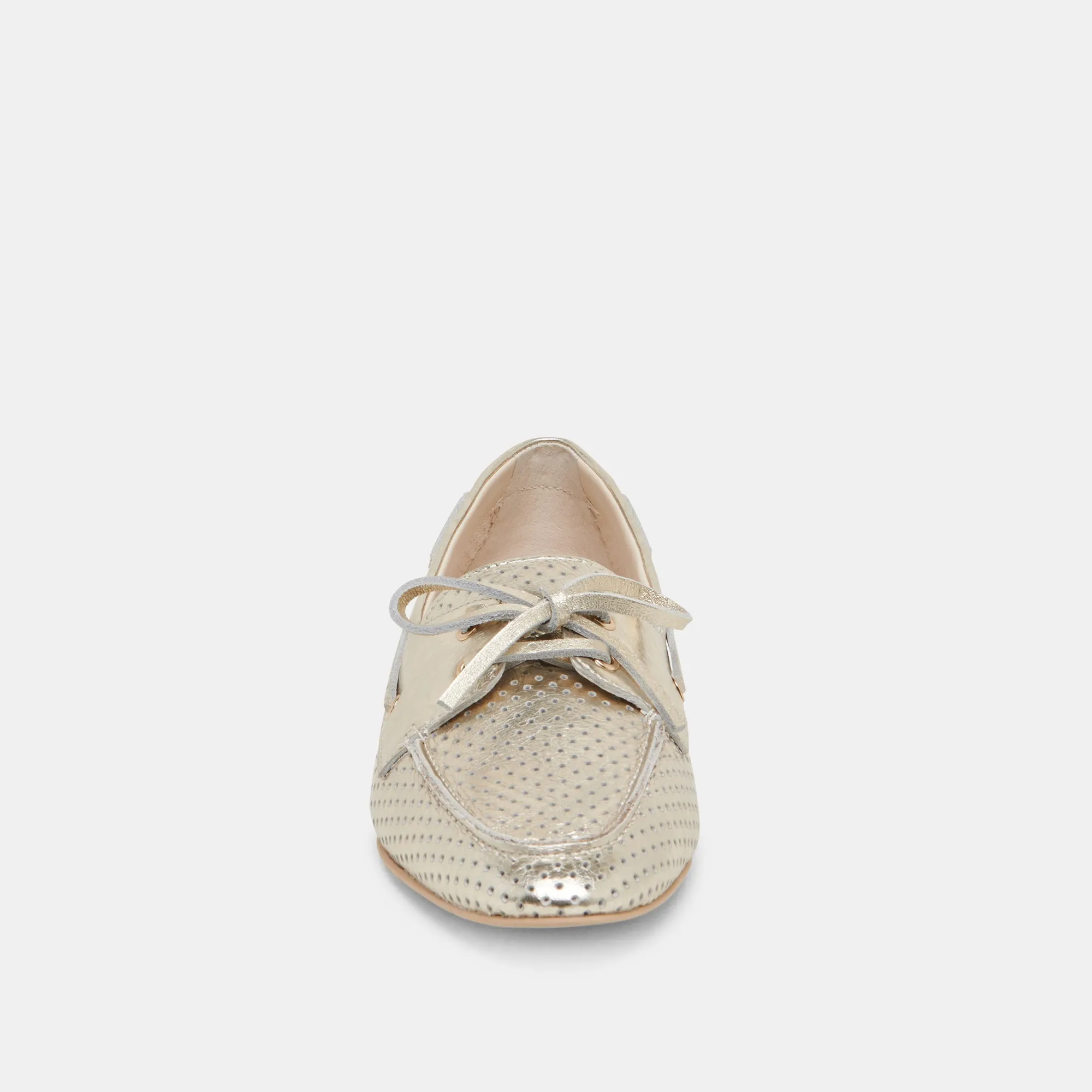 LAKIN LOAFERS PLATINUM PERFORIERTES LEDER