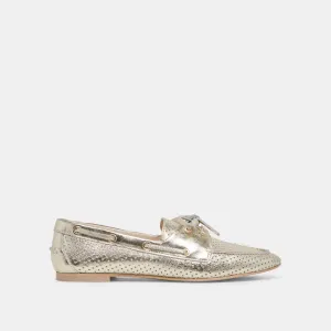LAKIN LOAFERS PLATINUM PERFORIERTES LEDER