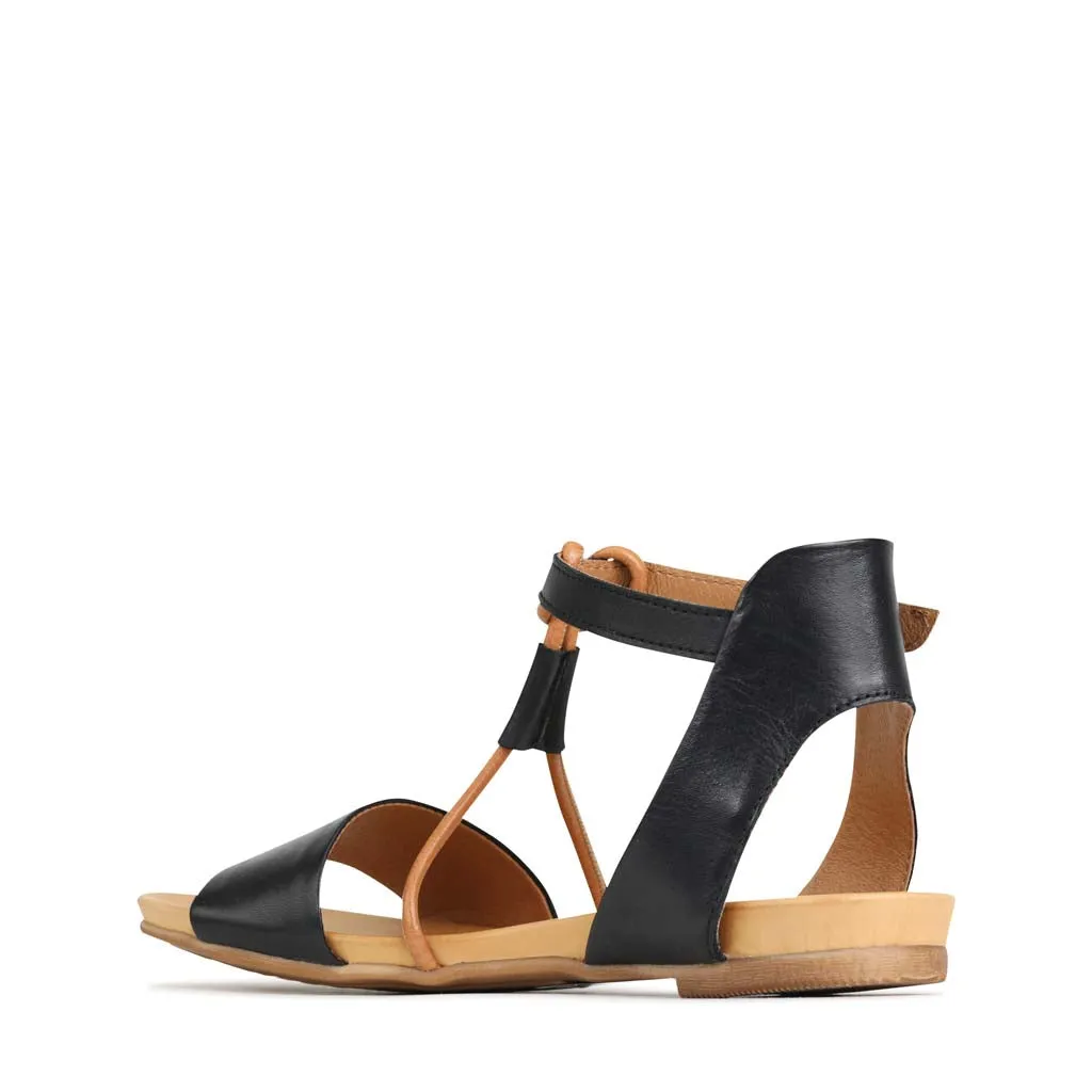 LANIE LEDER SANDALEN MIT KNÖCHELBAND