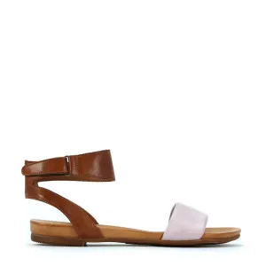 LAUREN LEDER SANDALEN MIT KNÖCHELRIEMEN