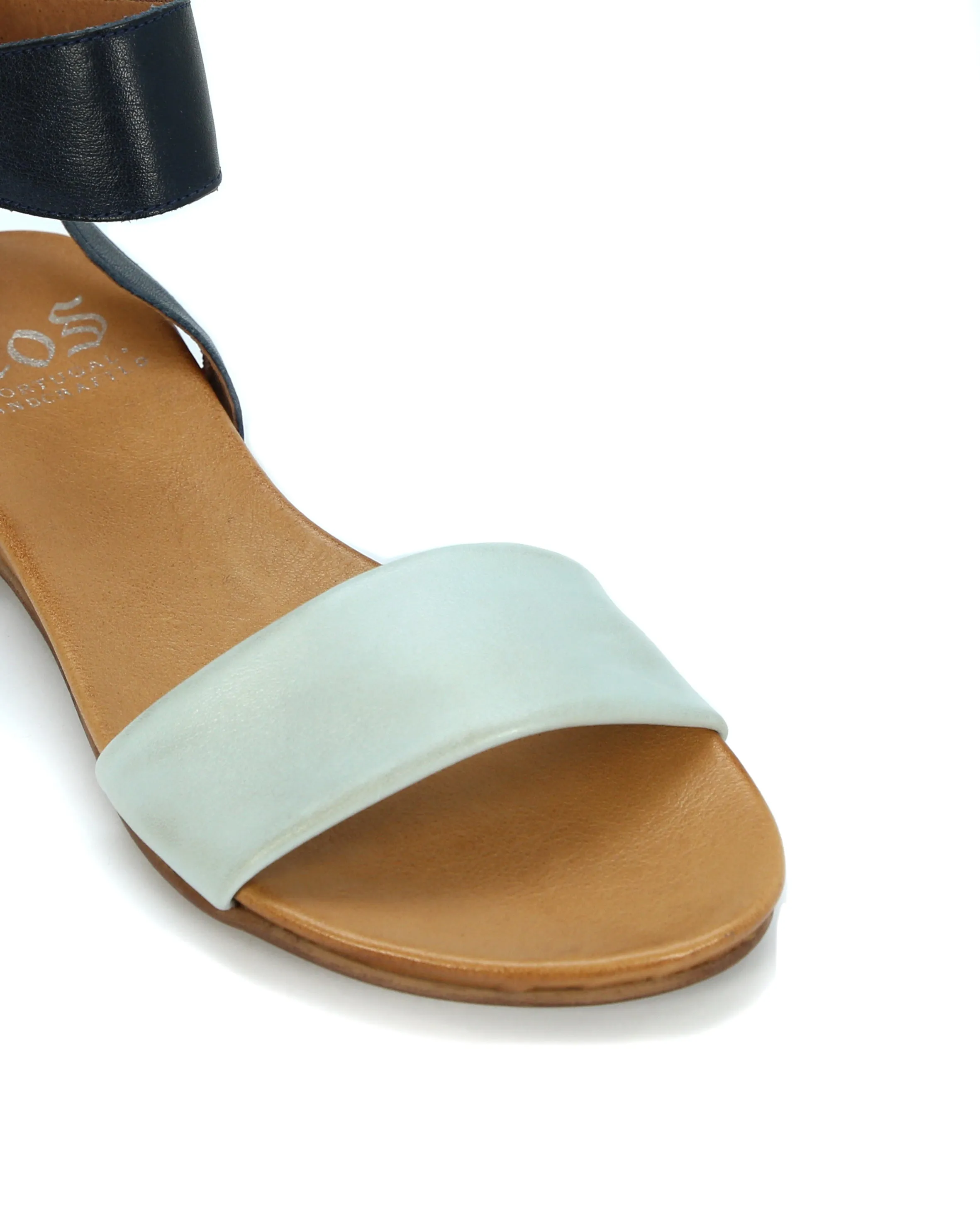 LAUREN LEDER SANDALEN MIT KNÖCHELRIEMEN
