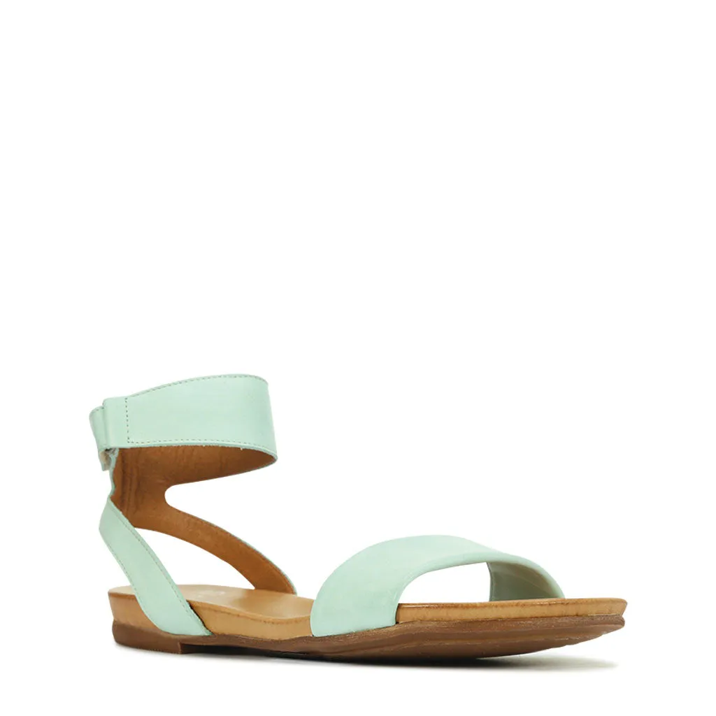 LAUREN LEDER SANDALEN MIT KNÖCHELRIEMEN