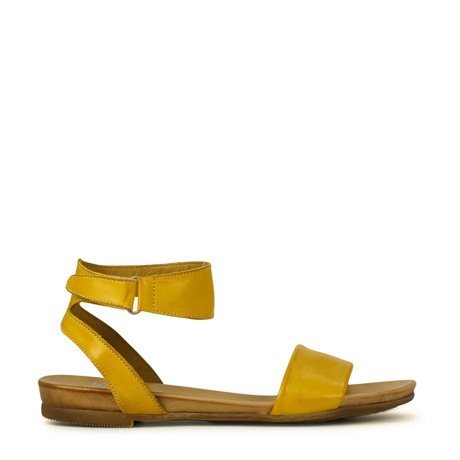 LAUREN LEDER SANDALEN MIT KNÖCHELRIEMEN