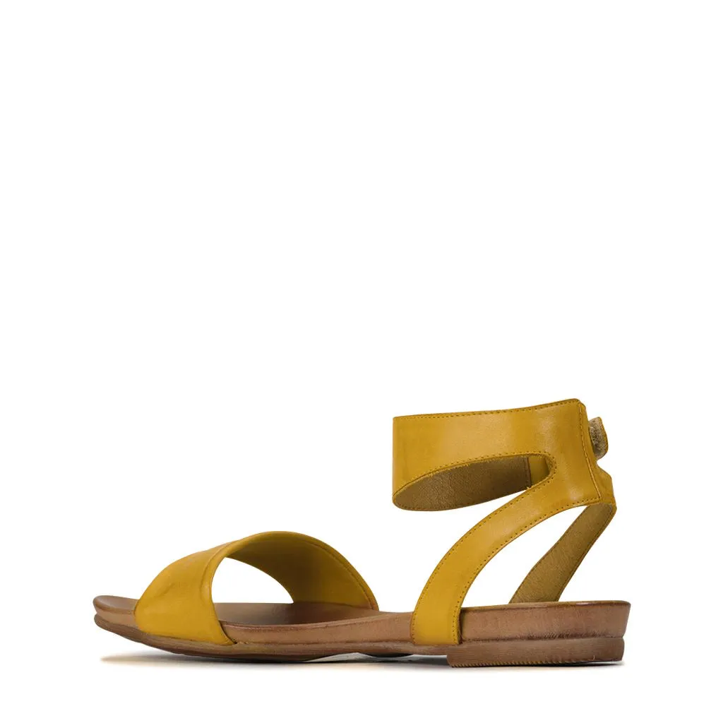 LAUREN LEDER SANDALEN MIT KNÖCHELRIEMEN