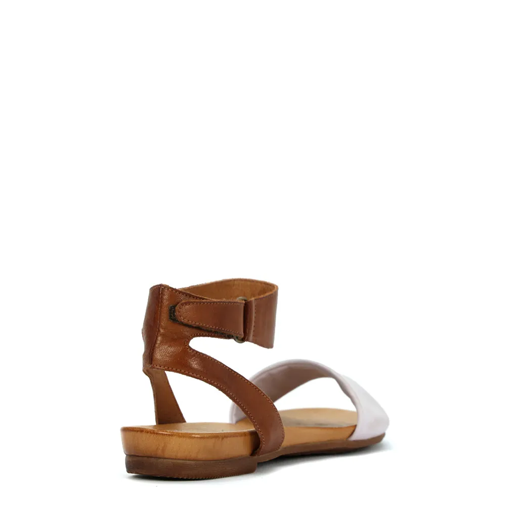 LAUREN LEDER SANDALEN MIT KNÖCHELRIEMEN