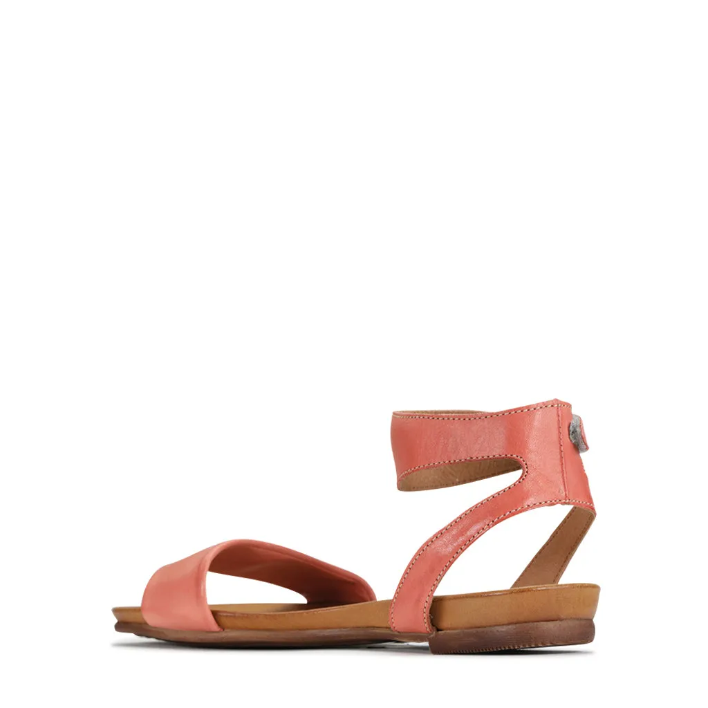 LAUREN LEDER SANDALEN MIT KNÖCHELRIEMEN