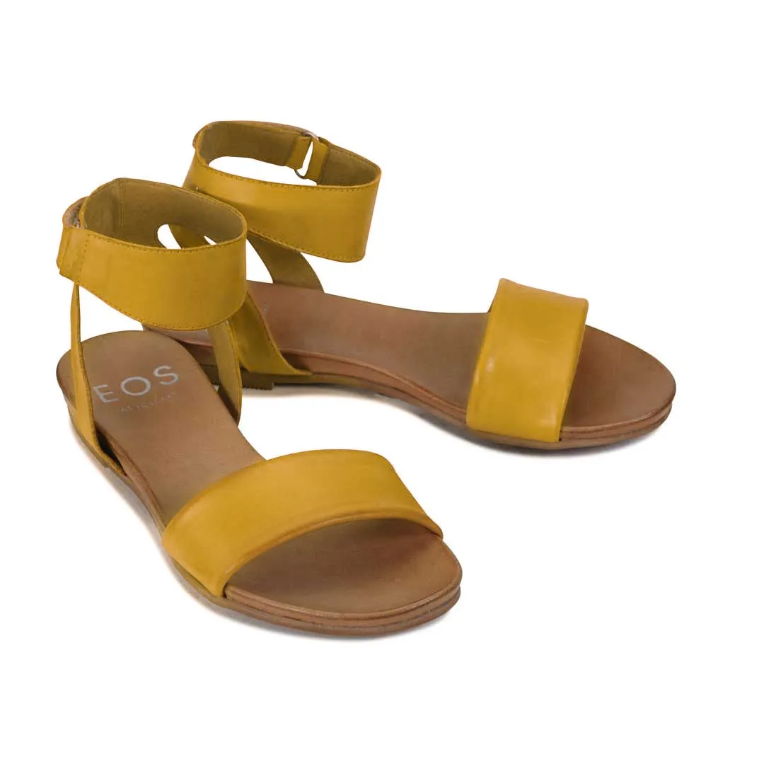 LAUREN LEDER SANDALEN MIT KNÖCHELRIEMEN