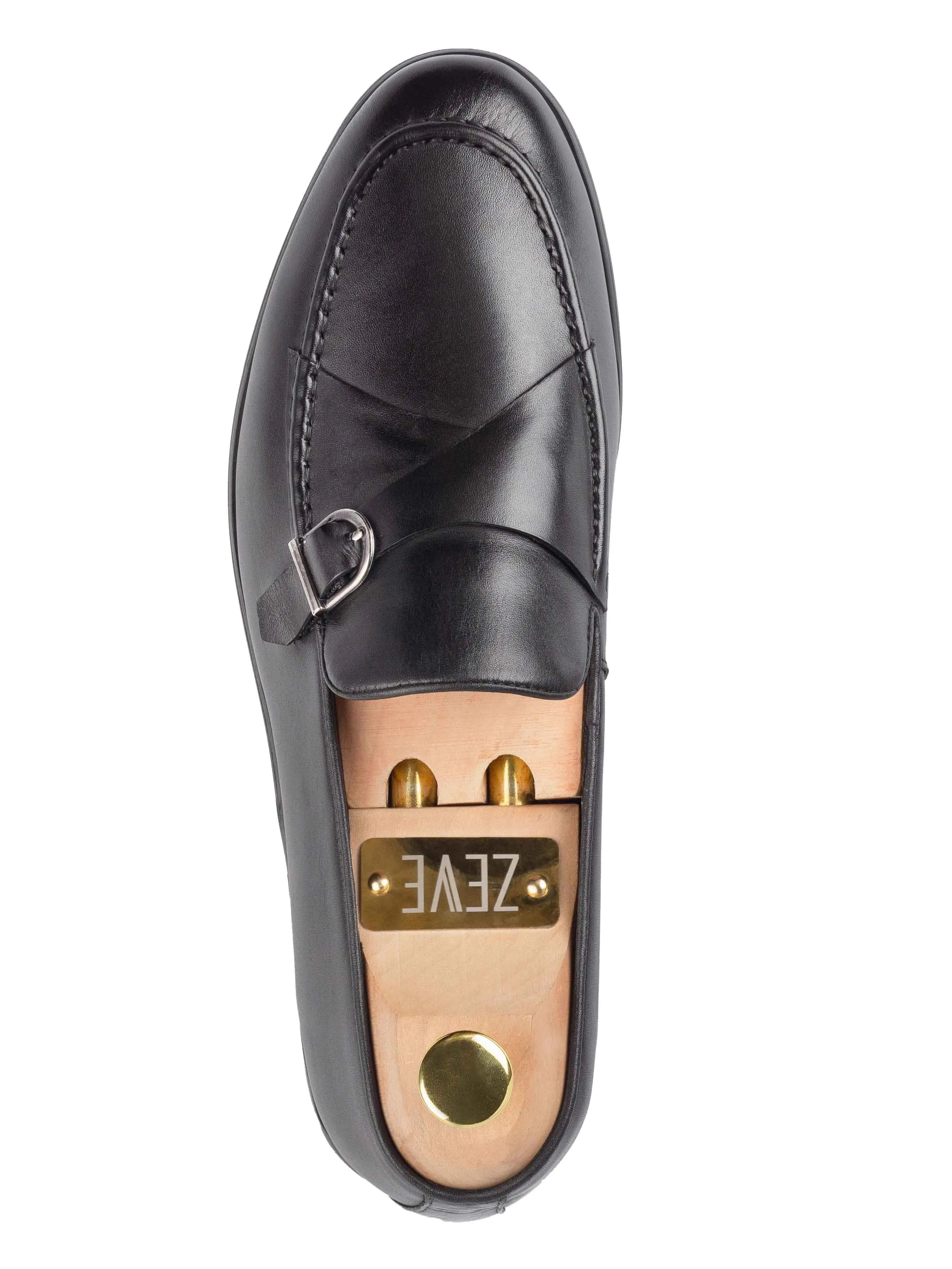Leo Duo Riemchen-Loafer - Einfarbig Schwarz