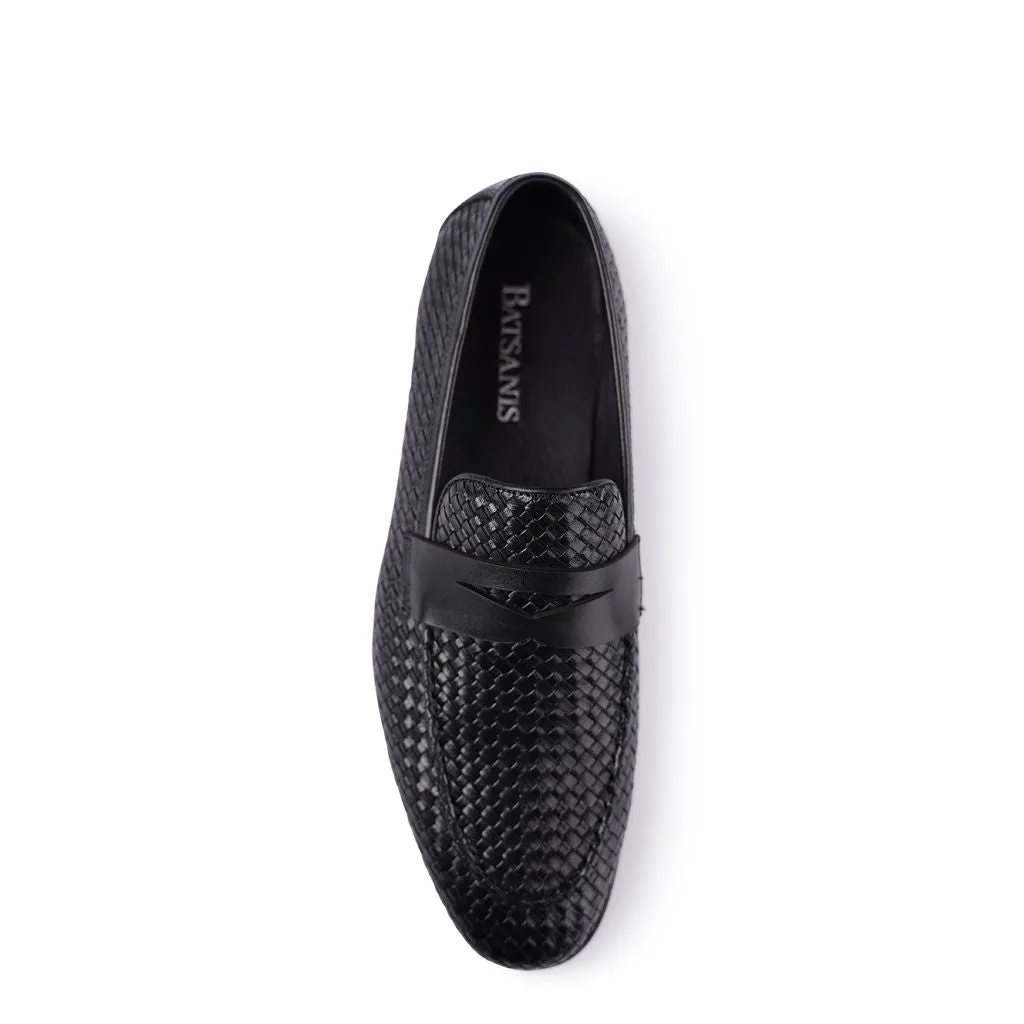 Lima Schwarze Gewebte Loafers