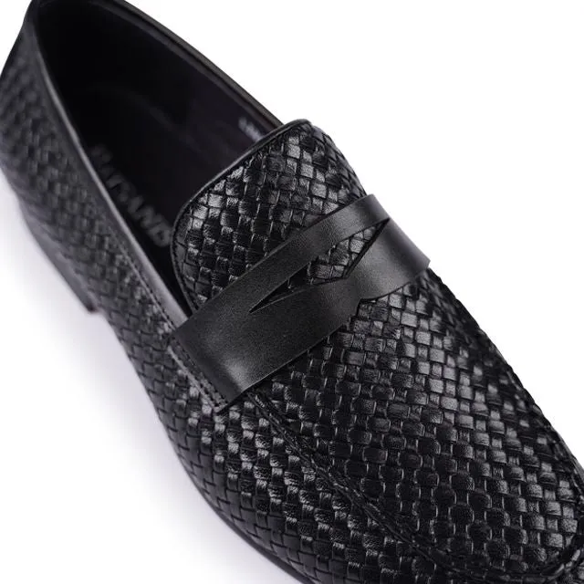 Lima Schwarze Gewebte Loafers