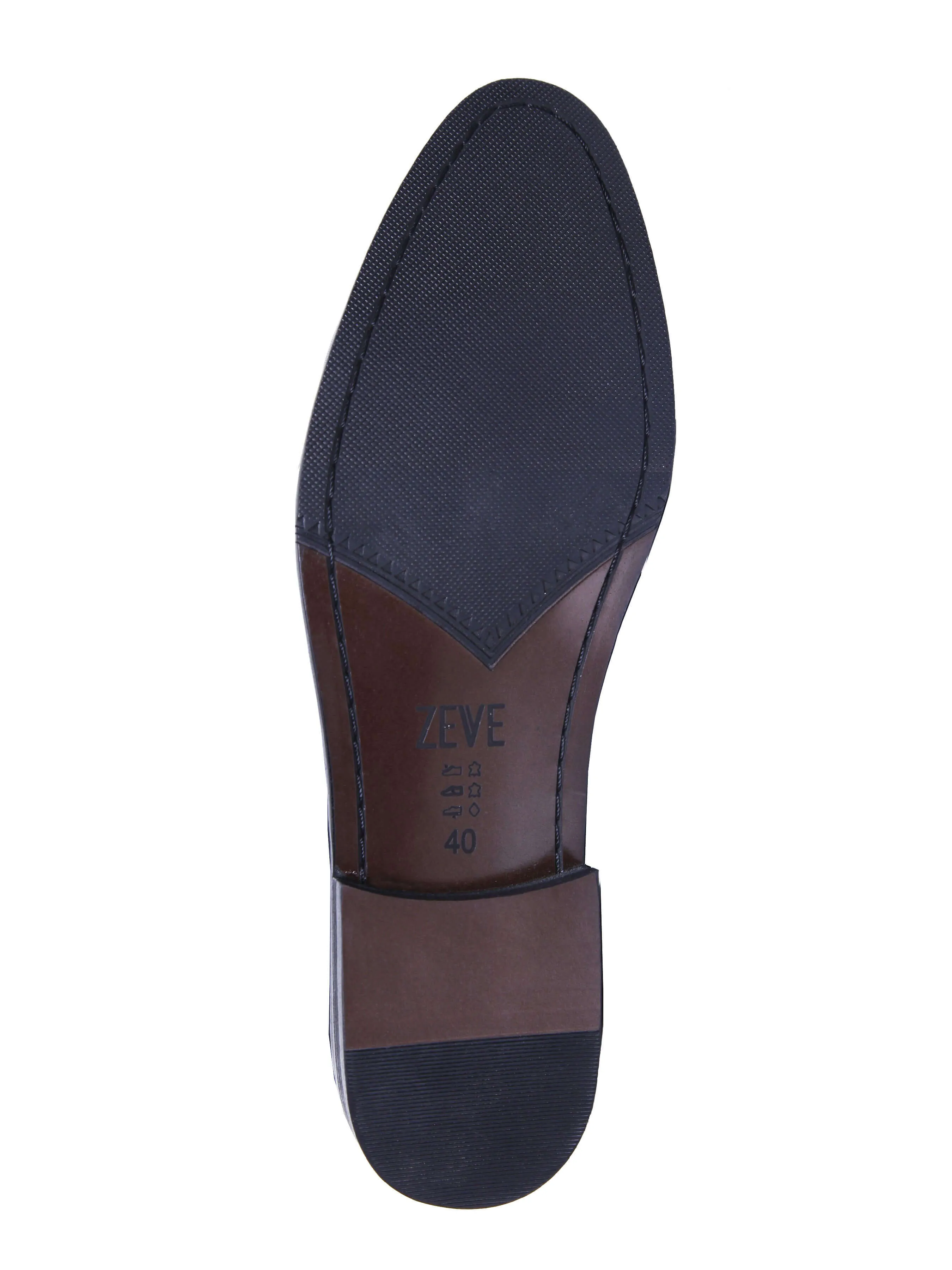 Loafer Pantoffel Longwing Brogue - Schwarz Grau mit Quaste (Handbemalte Patina)