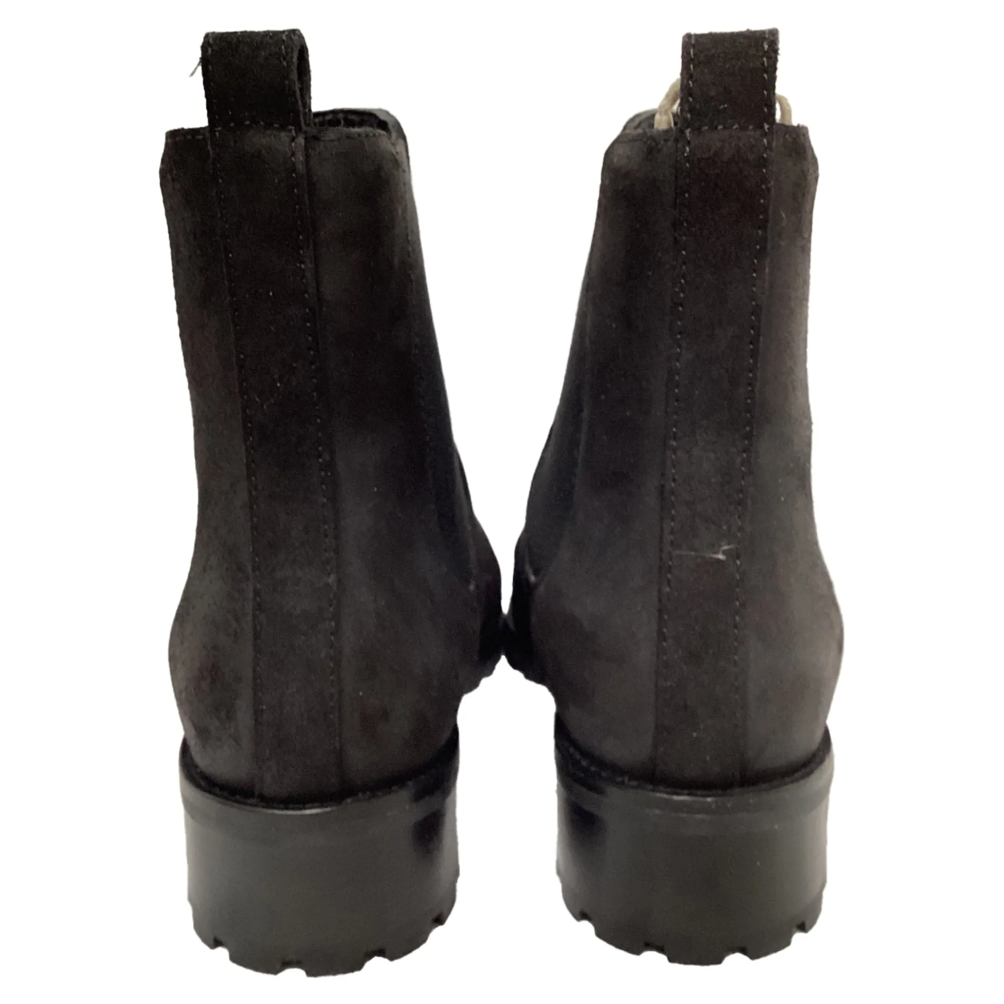 Manolo Blahnik Chelata Chelsea-Stiefel in schwarzem Wildleder