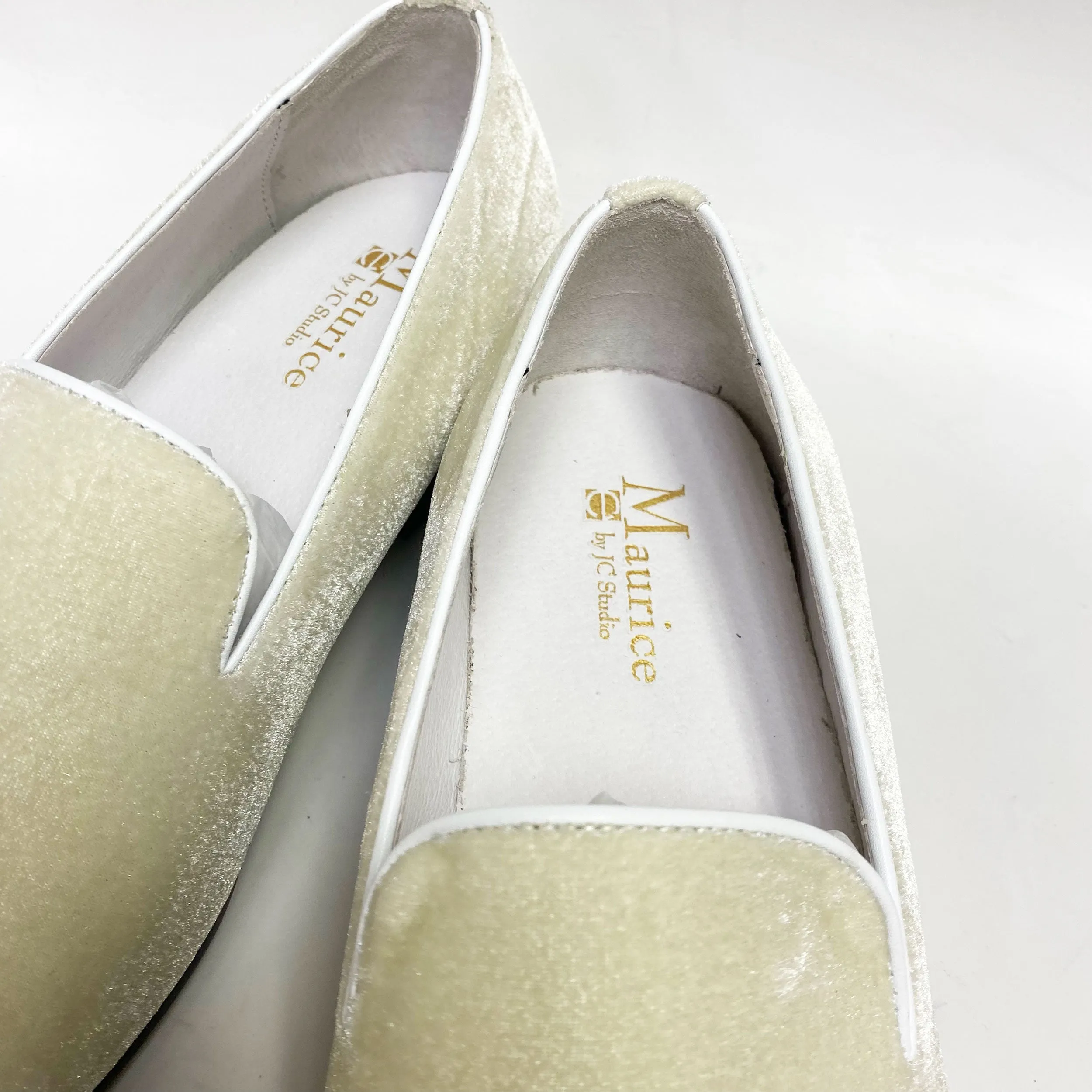 Maurice Velvet Venezianischer Loafer Knochen