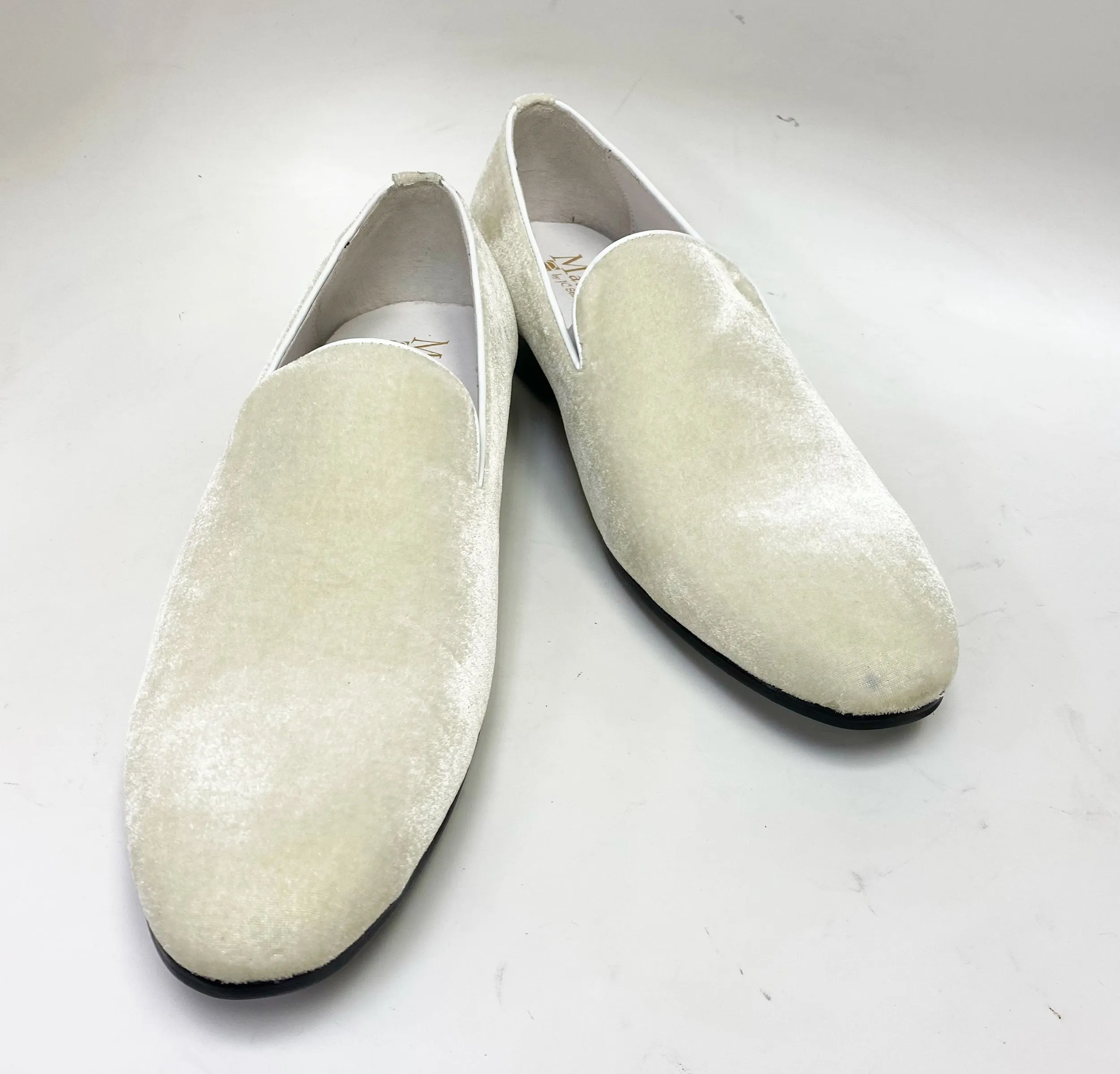 Maurice Velvet Venezianischer Loafer Knochen