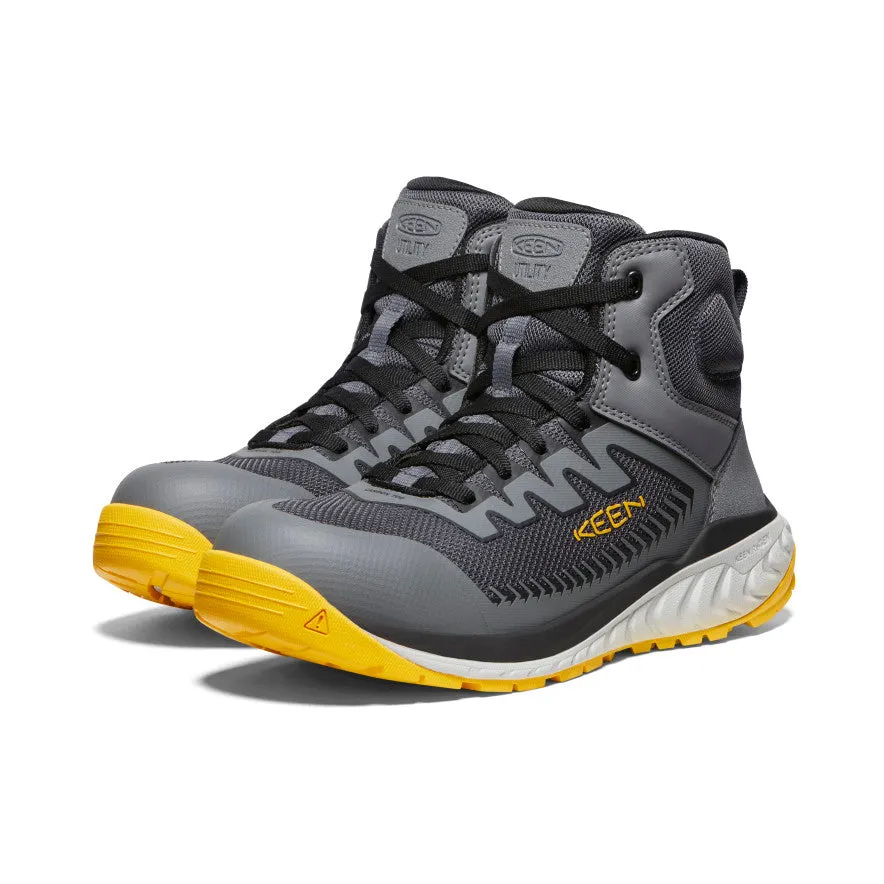 Herren Arvada Mid Arbeitssneaker (Carbon-Zehe) | Schwarz/Keen Gelb