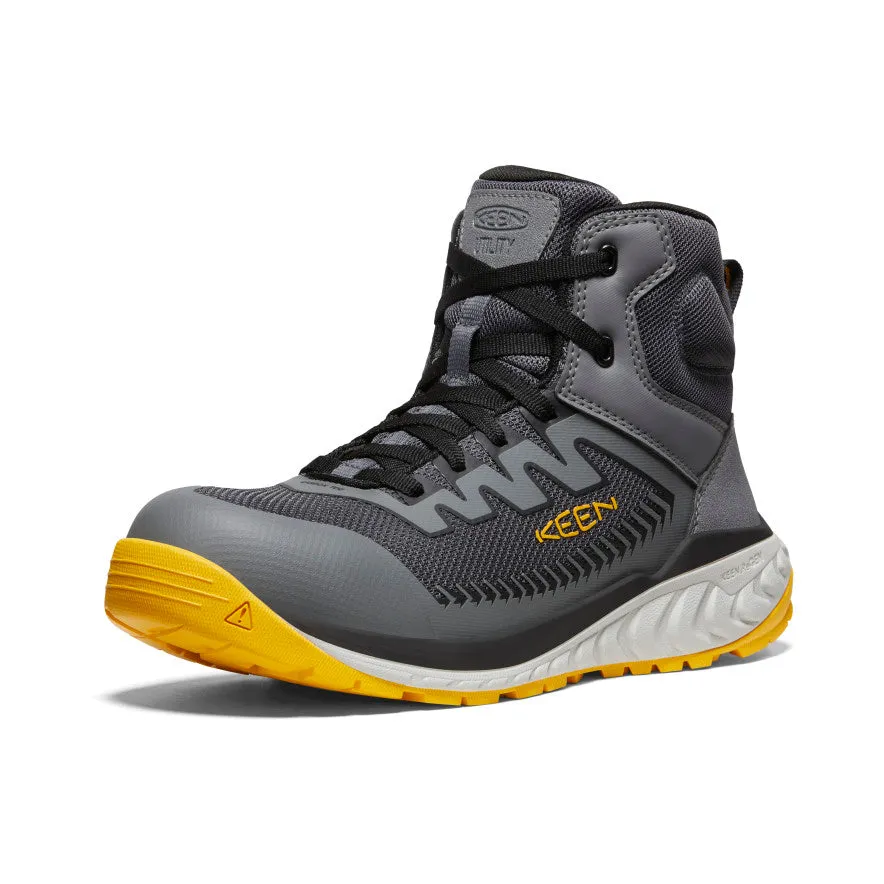 Herren Arvada Mid Arbeitssneaker (Carbon-Zehe) | Schwarz/Keen Gelb