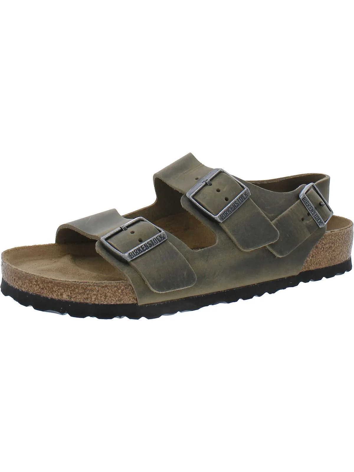 Herren Lederschlupfsandalen