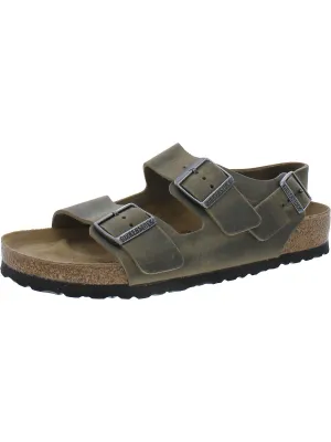 Herren Lederschlupfsandalen