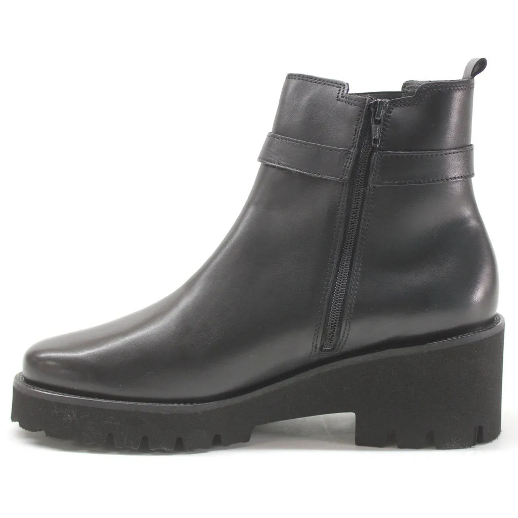 Mephisto Fauve Keilabsatz-Stiefeletten für Damen aus Vollnarbenleder