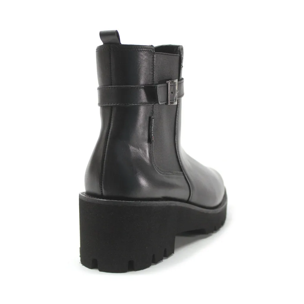 Mephisto Fauve Keilabsatz-Stiefeletten für Damen aus Vollnarbenleder
