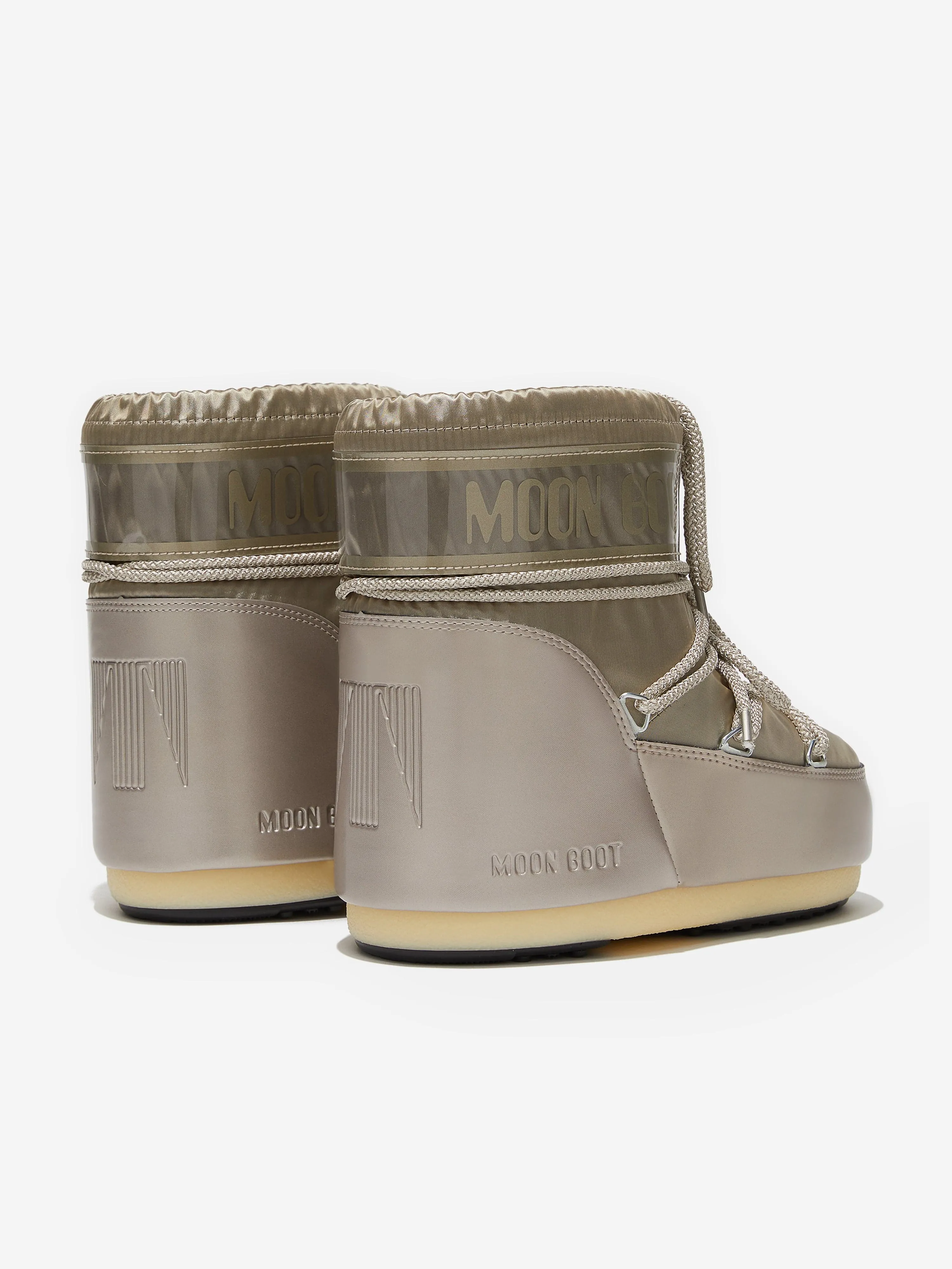 Moon Boot Girls Icon Low Glance Stiefel in Beige