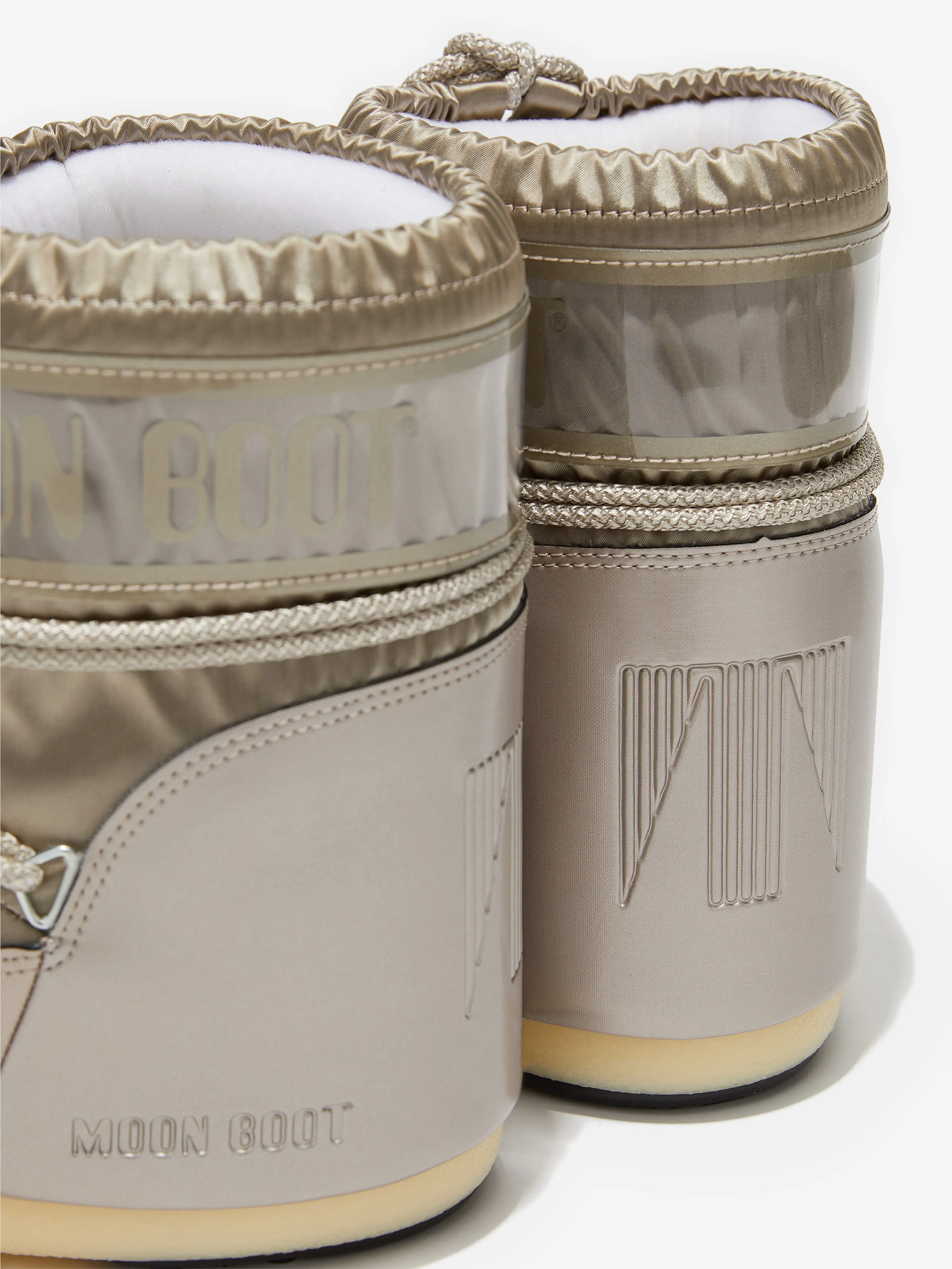 Moon Boot Girls Icon Low Glance Stiefel in Beige