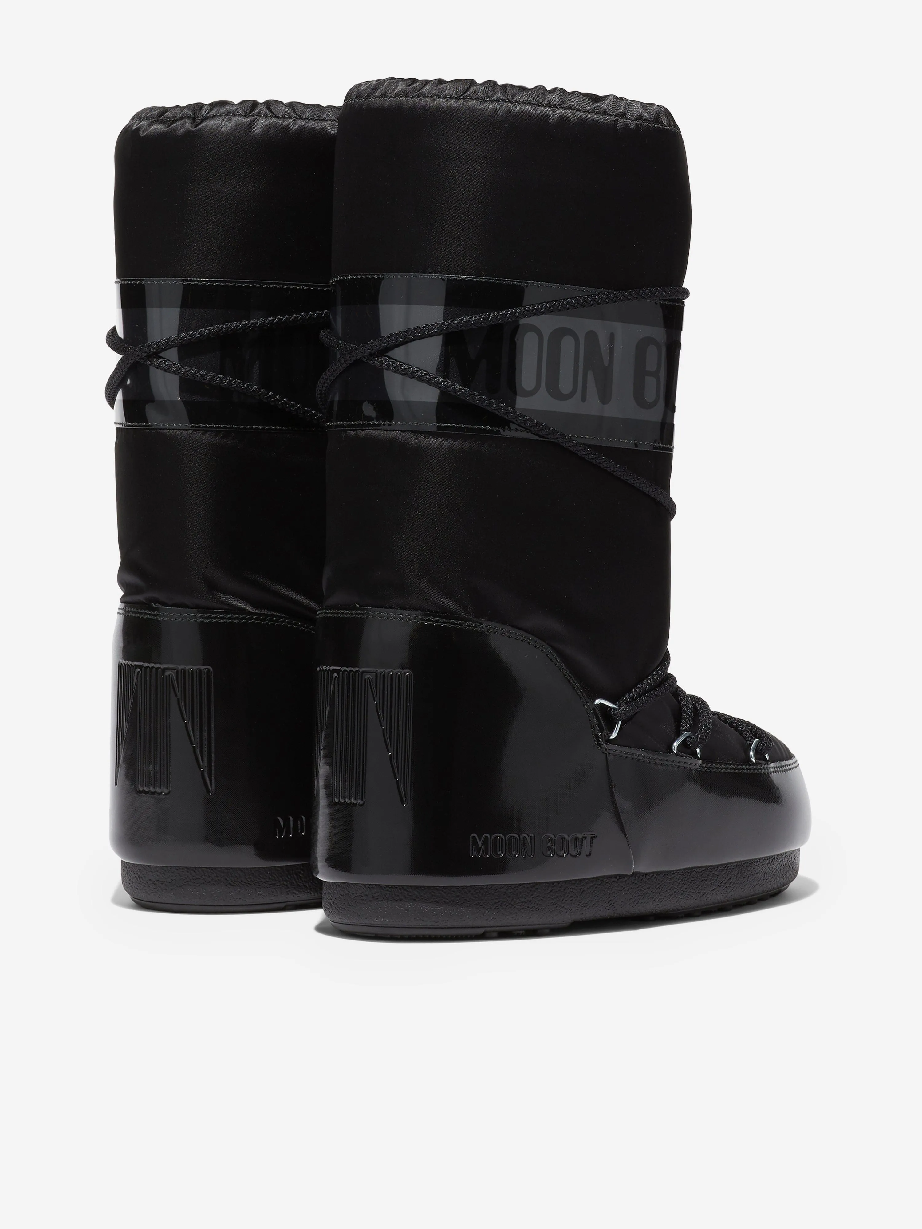 Moon Boot Kids Icon Glance Stiefel in Schwarz