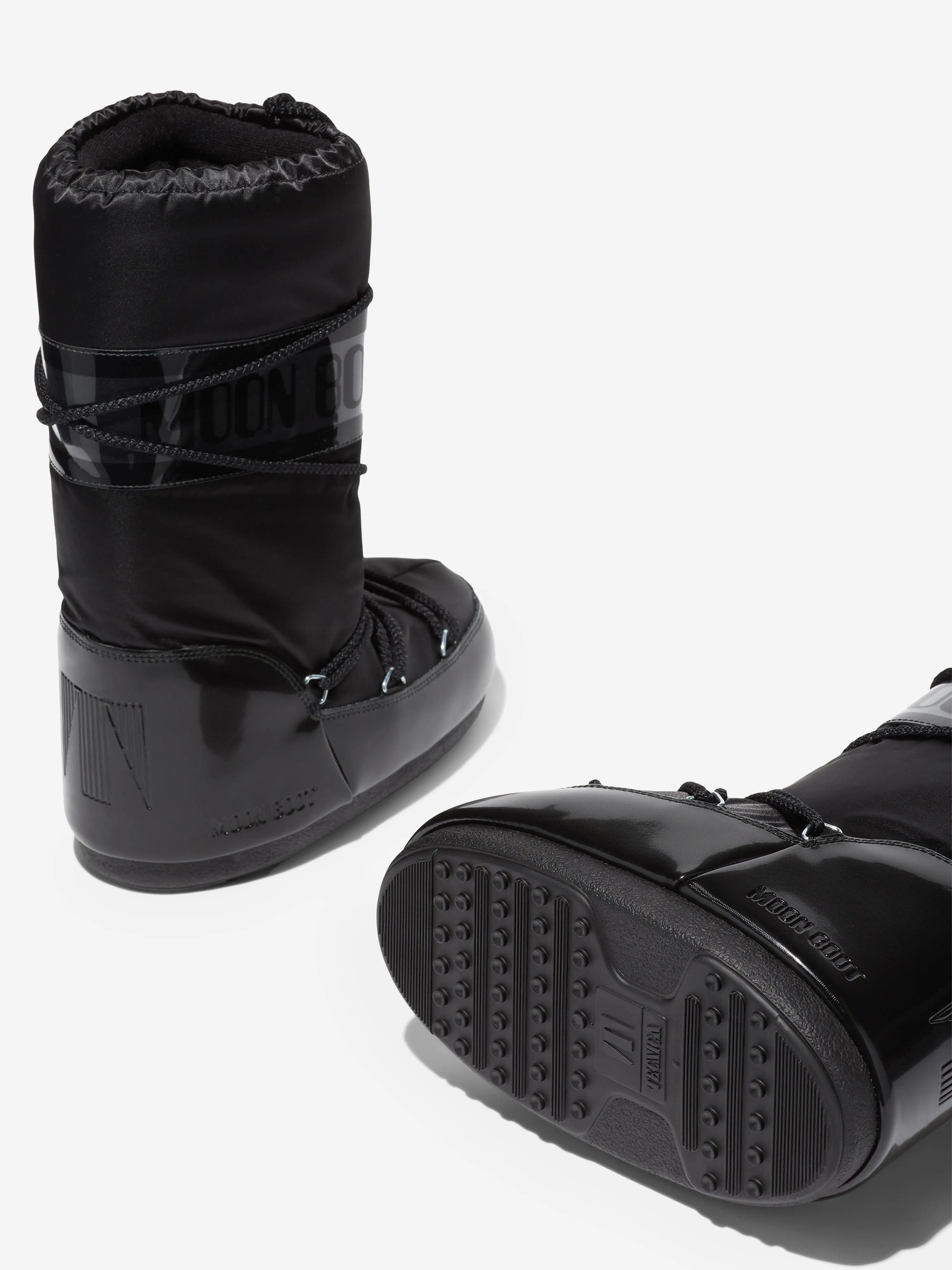 Moon Boot Kids Icon Glance Stiefel in Schwarz