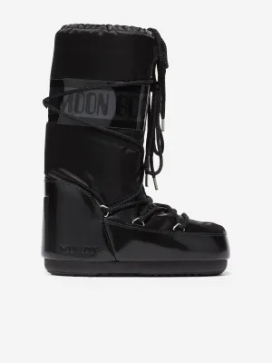 Moon Boot Kids Icon Glance Stiefel in Schwarz