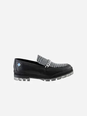 Meine Combat Vegan-Leder Loafers | Schwarz