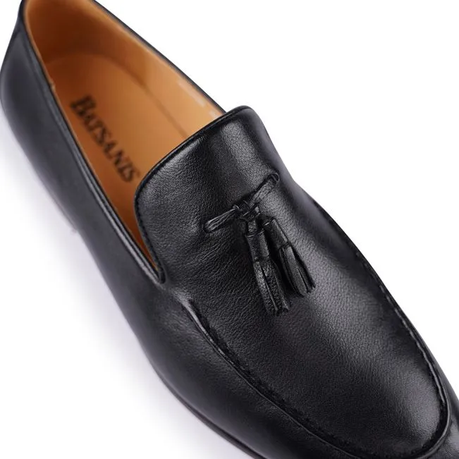 Nathan Black Geschliffene Loafers