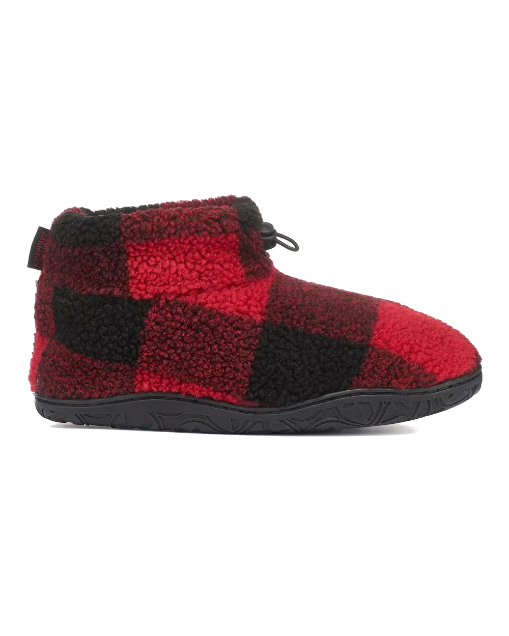 Neeson Sherpa Pantoffel-Stiefel in Rot & Schwarz Karo