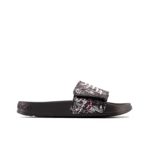 New Balance Schwarz/Weiß/Hellhimbeer 200 Verstellbarer Slides