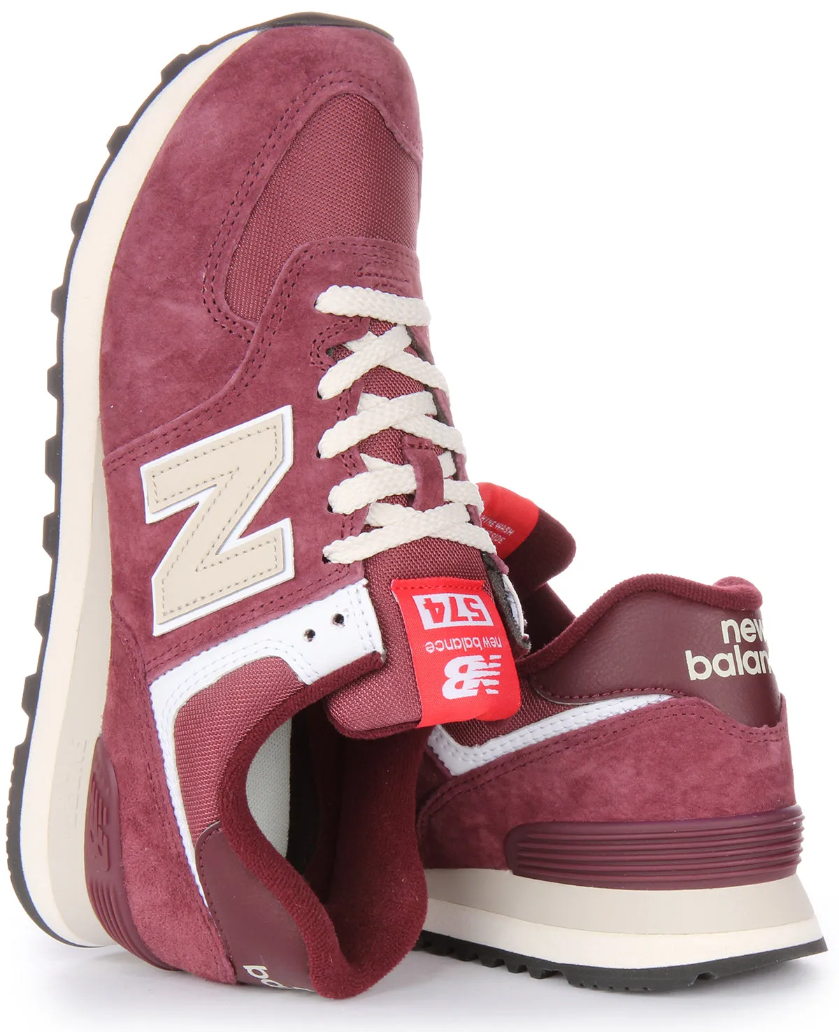New Balance U574 HMG Schuhe in Burgunderrot