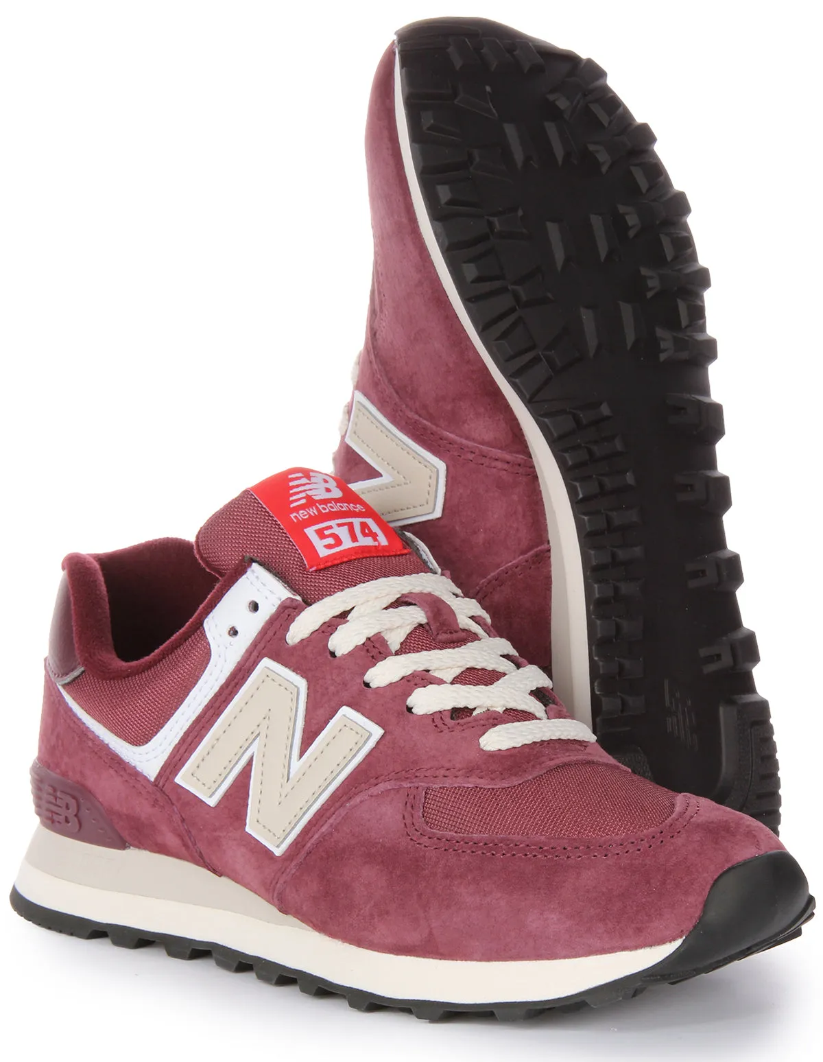 New Balance U574 HMG Schuhe in Burgunderrot
