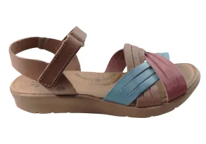 New Face Bellis Damen Bequeme Ledersandalen Hergestellt In Brasilien New Face Schuhe